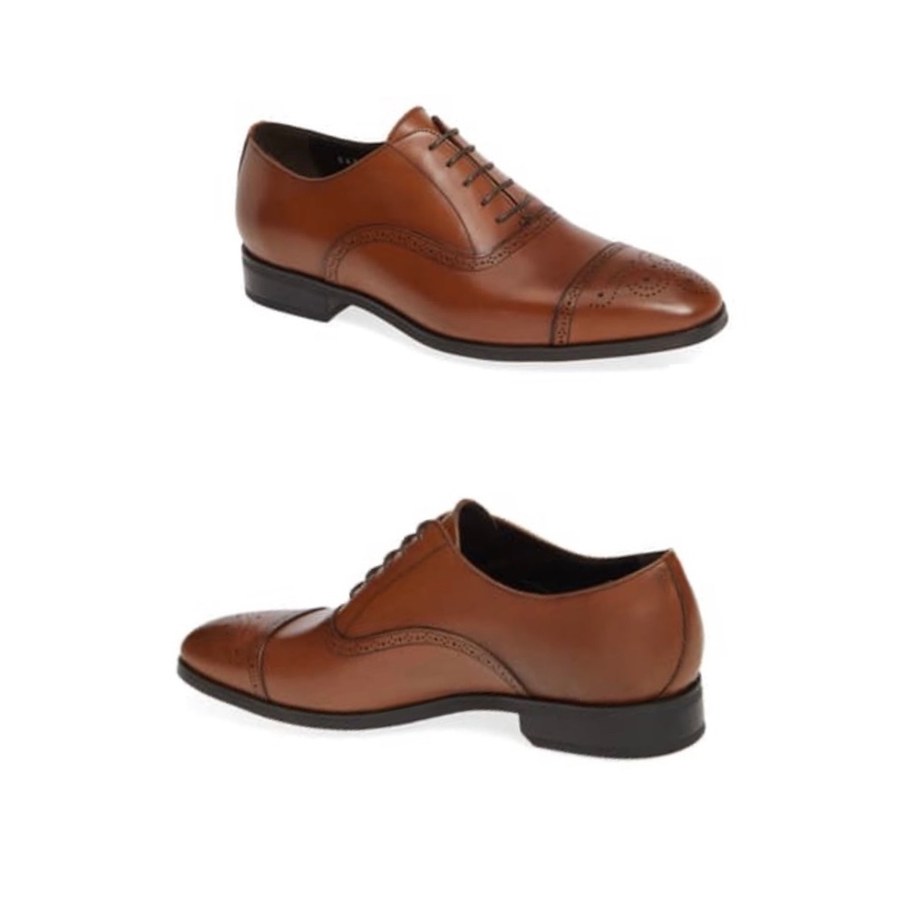 Benton Leather Cap Toe Derby by Cole Haan